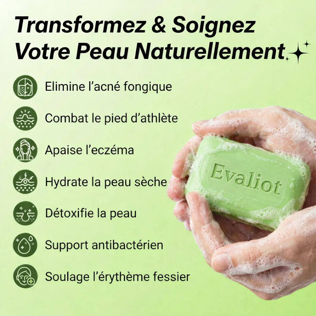 Evaliot - Savon Anti-Mycoses 100% Naturel
