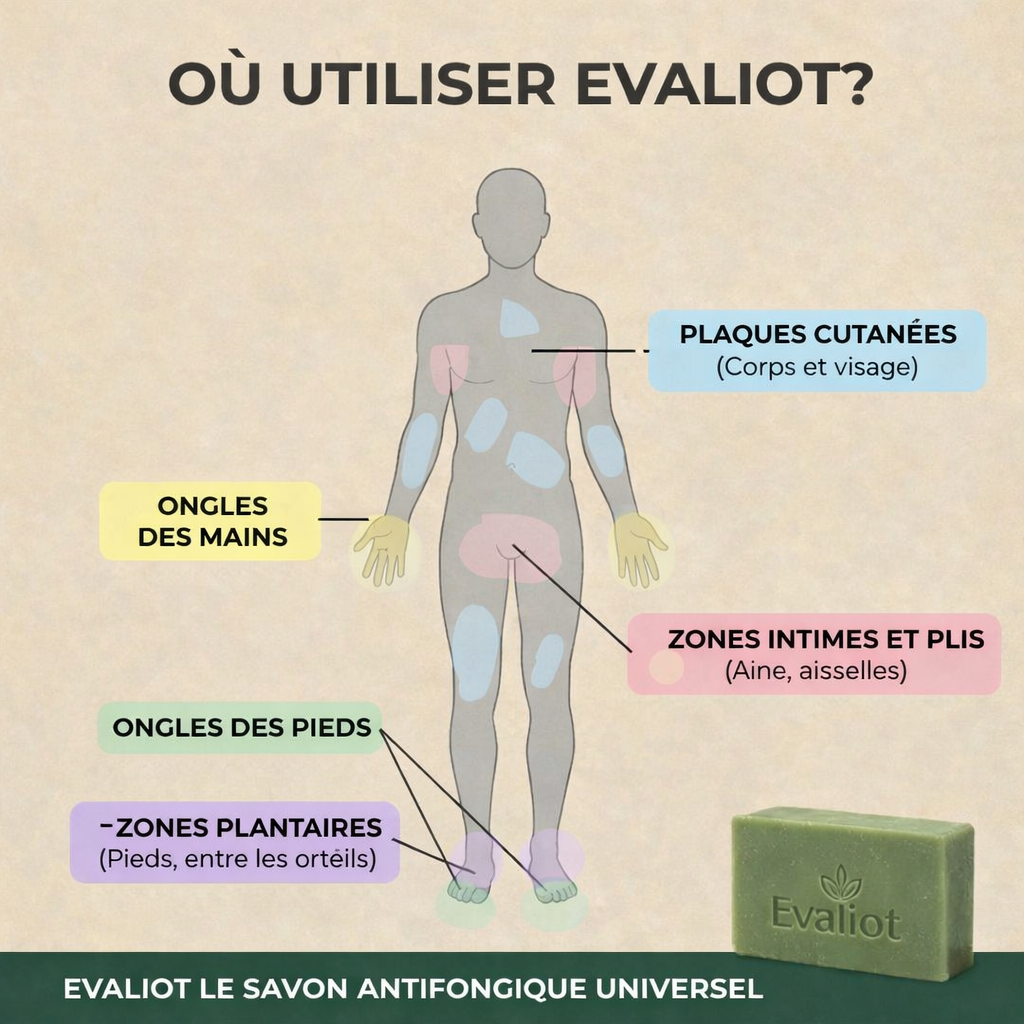 Evaliot - Savon Anti-Mycoses 100% Naturel