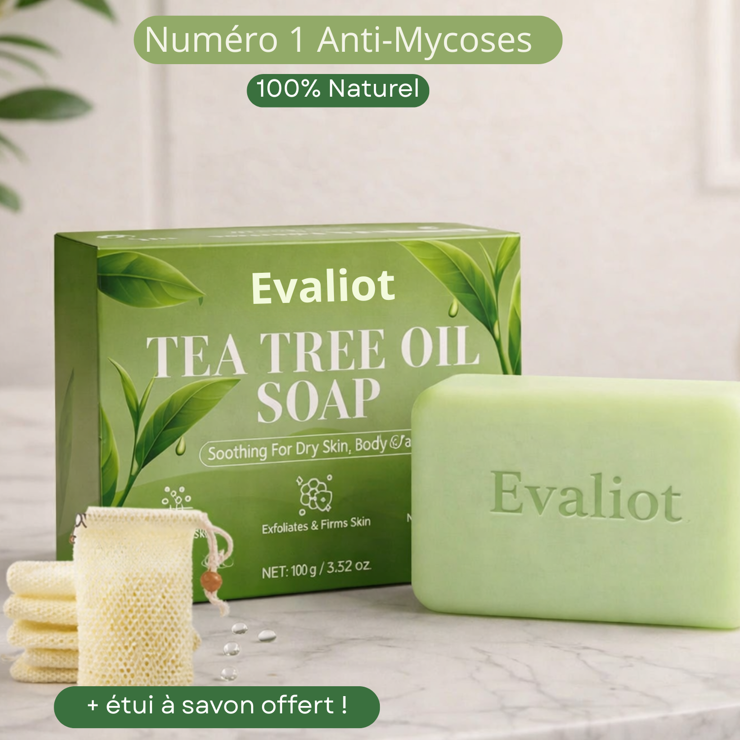 Evaliot - Savon Anti-Mycoses 100% Naturel